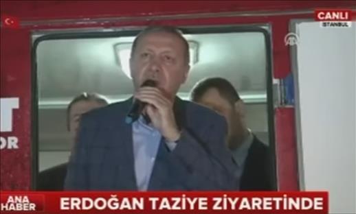 Presidente Erdoğan hizo declaración al pueblo en Sarıyer